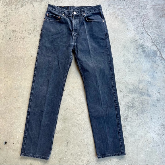 VTG Levi's 505 Straight Leg Black Denim Jeans 33x34 Canada